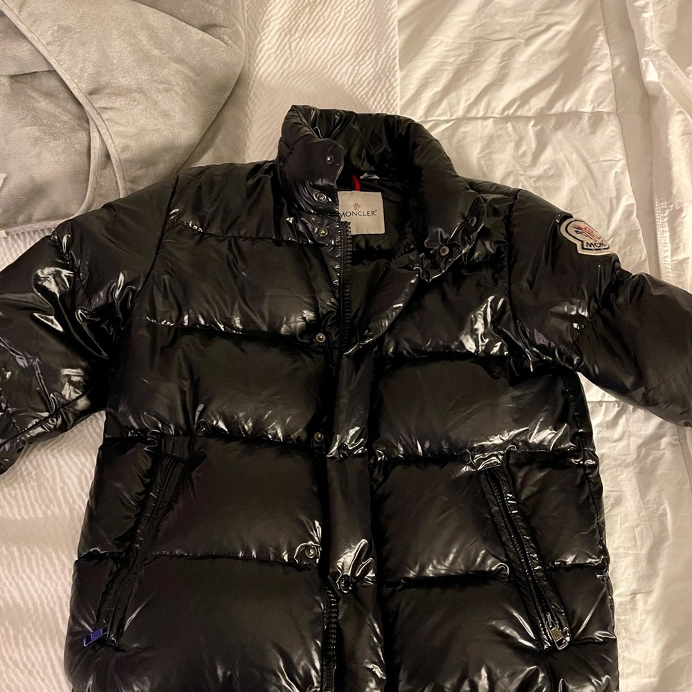 Black Moncler puffer